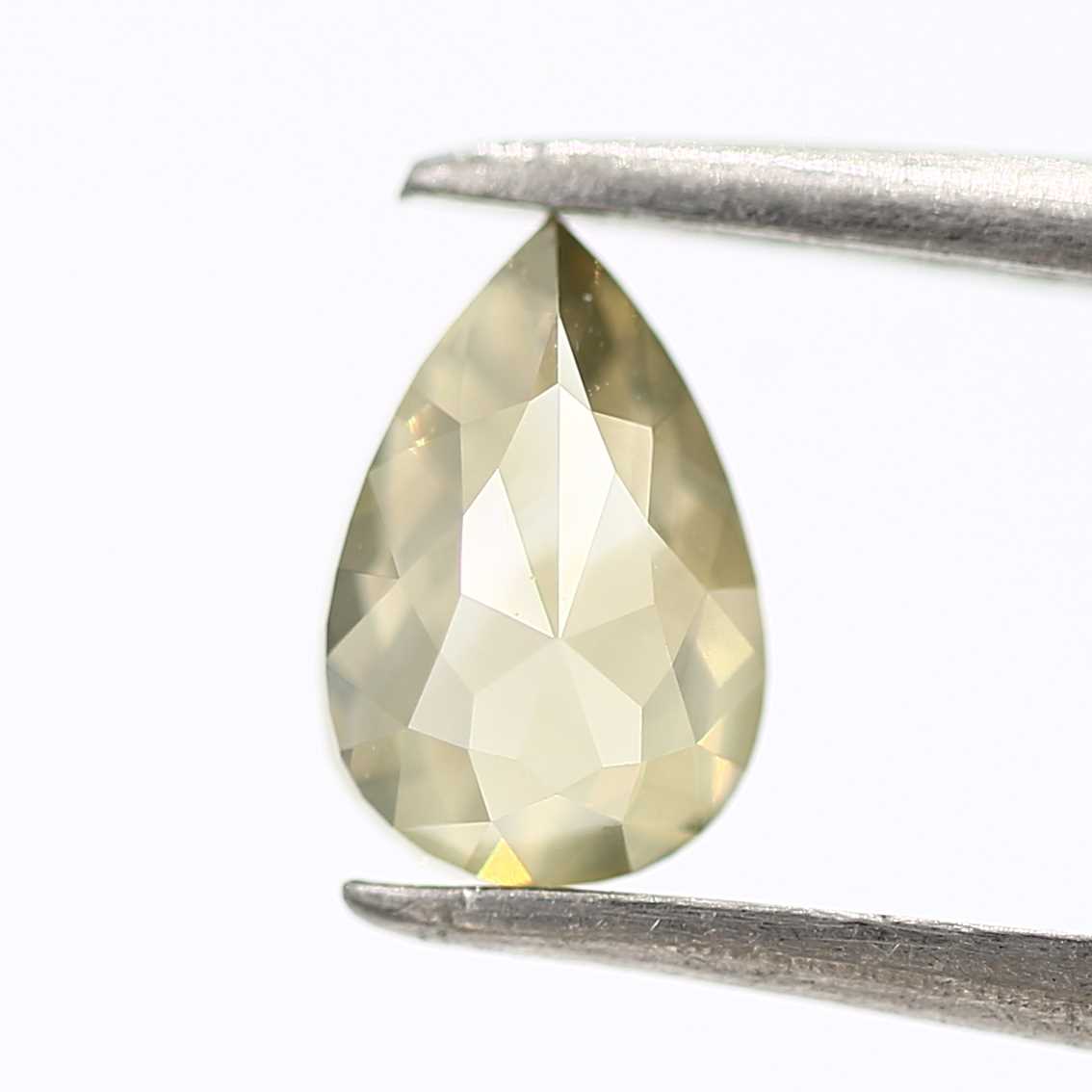 Salt and Pepper Diamond Fancy Grennish Color 0.96 CT 7.30 x 4.90 x 3.25 MM Pear Cut Diamond! Natural Loose Diamond ! Christmas Gift for Her